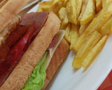 Foto del paso 1 de la receta: Sándwich de pollo de 2 pisos