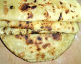 A picture of step 9 of Chapati mixed with butternut.