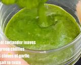 A picture of step 4 of Moong dal dahi vada.