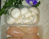 Gombás - petrezselymes csirkemell recept fázis 1 fotója