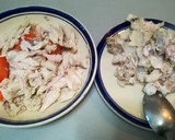 Foto del paso 2 de la receta: Caldo de pollo con Cabello de ángel
