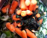 A picture of step 1 of My Minty Leek & Carrot Soup. 😁.