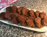 Rántott hús darált húsból, tepsis krumplival recept fázis 6 fotója