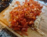Foto del paso 5 de la receta: Conserva de tomates deshidratados, ajo con morrón y cebolla asad