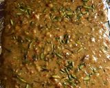 A picture of step 4 of Walnut, pistachios and Pecan nut chikki.
