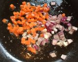 A picture of step 3 of Carrot and Corn Open Sandwich.