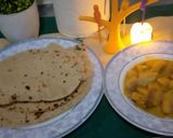 A picture of step 4 of Tandoori aloo muttor sabzi.