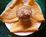 A picture of step 3 of Proso millet dosa.