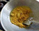 A picture of step 2 of Besan Laddu.