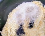 A picture of step 2 of Semolina Modak.