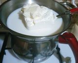 A picture of step 1 of Cotton cheese cake.