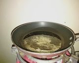 A picture of step 3 of Marinated chicken, served with coconut sauce n rice.
