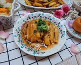 Hình bước làm 1 của món Cơm nhà với các món màu vàng