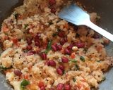 A picture of step 8 of Rava Upma.