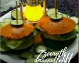 A picture of step 3 of Tricolour Idli Burgers.