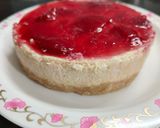 A picture of step 8 of Strawberry Cheese cake.