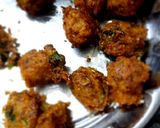A picture of step 3 of Veg Manchurian balls from leftover rice.
