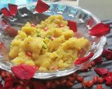 रवा बेसन मलाई हलवा (rava besan malai halwa recipe in hindi) रेसिपी चरण 6 फोटो