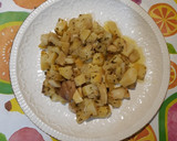 Foto del paso 1 de la receta: Trinchado de calabacín con patata y huevo frito