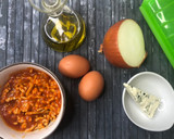 Foto del paso 1 de la receta: Huevos Napoleón Boloñeses en Lékué receta de aprovechamiento