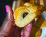 A picture of step 8 of Sausage rolls in puff pastry.