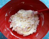 A picture of step 2 of Eton Mess Cheesecake.