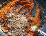 A picture of step 4 of Baingan ka aachar- Goanese Brinjal pickle.