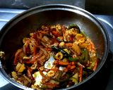 A picture of step 5 of Vermicelli semiya upma.