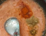 A picture of step 10 of Palak poori and Aloo Matar.