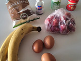 Muffins de banana y frutilla🍌🍓 Aptos SIBO