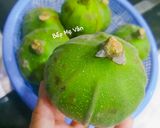 Hình bước làm 1 của món Trái vả xào chay