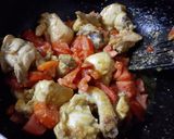 A picture of step 4 of Chicken Karhai.