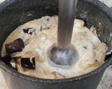 Foto del paso 8 de la receta: Albóndigas de carrillera ibérica en salsa de queso, berenjena y calabacín