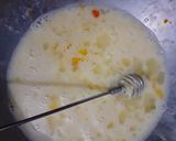 A picture of step 2 of Anday ka halwa.
