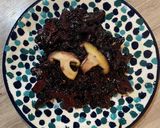 A picture of step 6 of Black rice shiitake mushroom risotto.