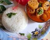 A picture of step 7 of Lotus stem gravy😋😋💐.