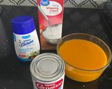A picture of step 1 of Mango ice cream / kulfi.