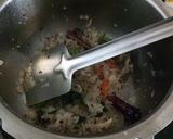 A picture of step 3 of Rashiya Bhaat.