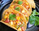 A picture of step 4 of Veggie taco.