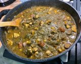 A picture of step 23 of Chicken Curry with Chickpeas, Eggplant, and Spinach.