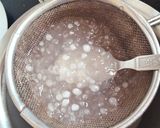 A picture of step 1 of Sabudana fruit dessert.