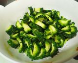 A picture of step 1 of Weightloss Karela ki sabji.