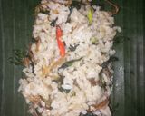 Foto langkah ke 5 dari resep Nasi bakar teri pete.