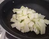कच्चा पपीता बेसन करी रेसिपी चरण 3 फोटो