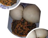 A picture of step 3 of Sakwara da Miyar Agushi😘.