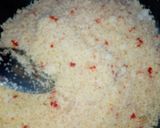 A picture of step 8 of Dambun shinkafa with cabbage.