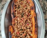 Foto del paso 4 de la receta: Calabaza rellena con carne vegetal