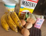 Une image de l'étape 1 de Banana Bread au beurre de cacahuètes et pépites de chocolat sans gluten ni lactose.