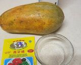 Foto langkah ke 1 dari resep 342. Puding Pepaya Susu Bunga Telang.