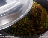 A picture of step 6 of Matar Pulao.